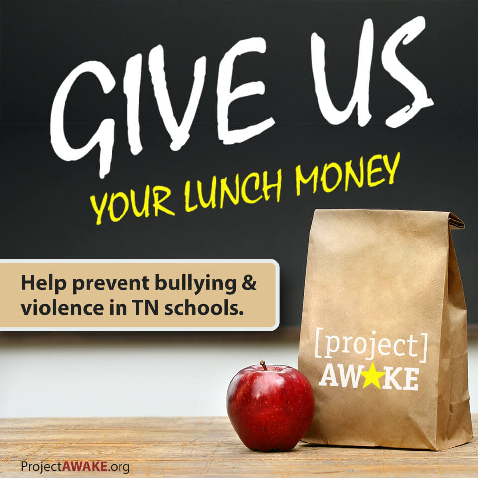 End bullying in schools. Give us your lunch money!